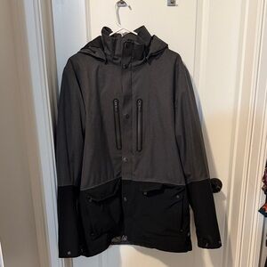 Columbia Men's Dark Gray and Black Snow Jacket